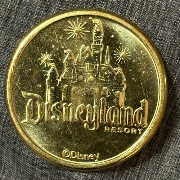 Disney Other - Disney Gold Coin with Castle Design